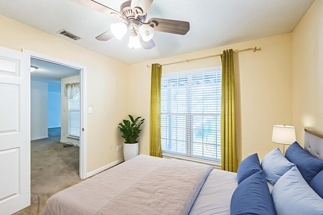 3758 Boulder Trl, Augusta, GA 30907 - bedroom with light carpet and a ceiling fan