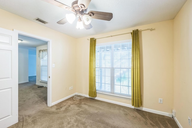 3758 Boulder Trl, Augusta, GA 30907 - spare room featuring carpet and ceiling fan