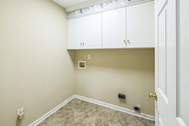 3758 Boulder Trl, Augusta, GA 30907 - laundry room featuring cabinet space, hookup for an electric dryer, and hookup for a washing machine