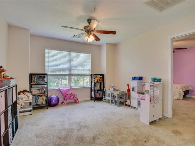 2084 Gardenview Dr, Graniteville, SC 29829 - recreation room with carpet floors and ceiling fan