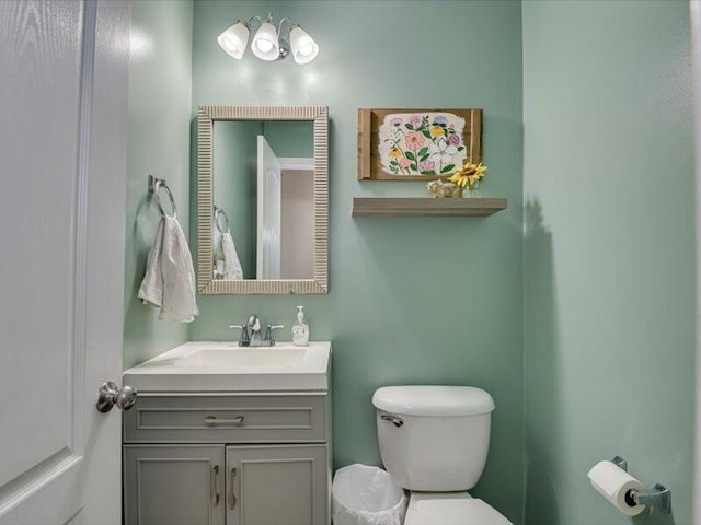 2084 Gardenview Dr, Graniteville, SC 29829 - half bathroom featuring toilet and vanity
