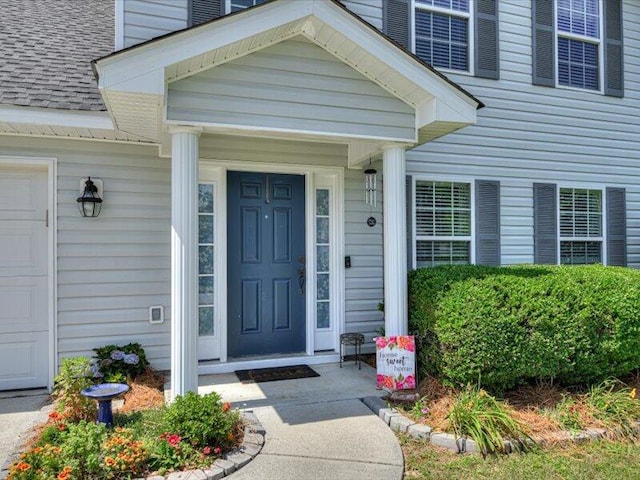 2084 Gardenview Dr, Graniteville, SC 29829 - view of exterior entry with roof with shingles