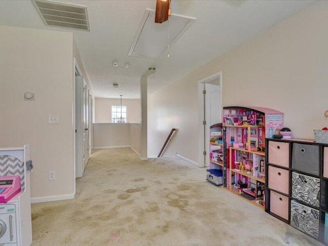 2084 Gardenview Dr, Graniteville, SC 29829 - recreation room with attic access and carpet