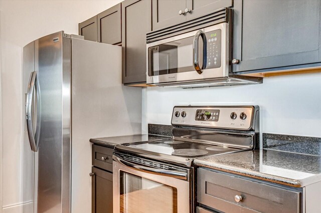 kitchen with stainless steel appliances