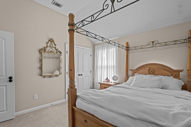 1610 Cedar Hill Dr, Grovetown, GA 30813 - carpeted bedroom with baseboards and vaulted ceiling
