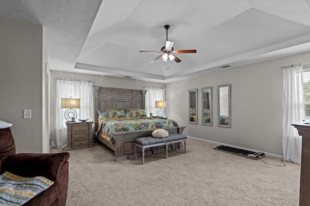 1610 Cedar Hill Dr, Grovetown, GA 30813 - carpeted bedroom featuring a raised ceiling and ceiling fan