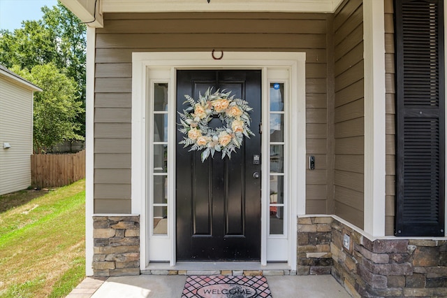 1610 Cedar Hill Dr, Grovetown, GA 30813 - property entrance featuring stone siding