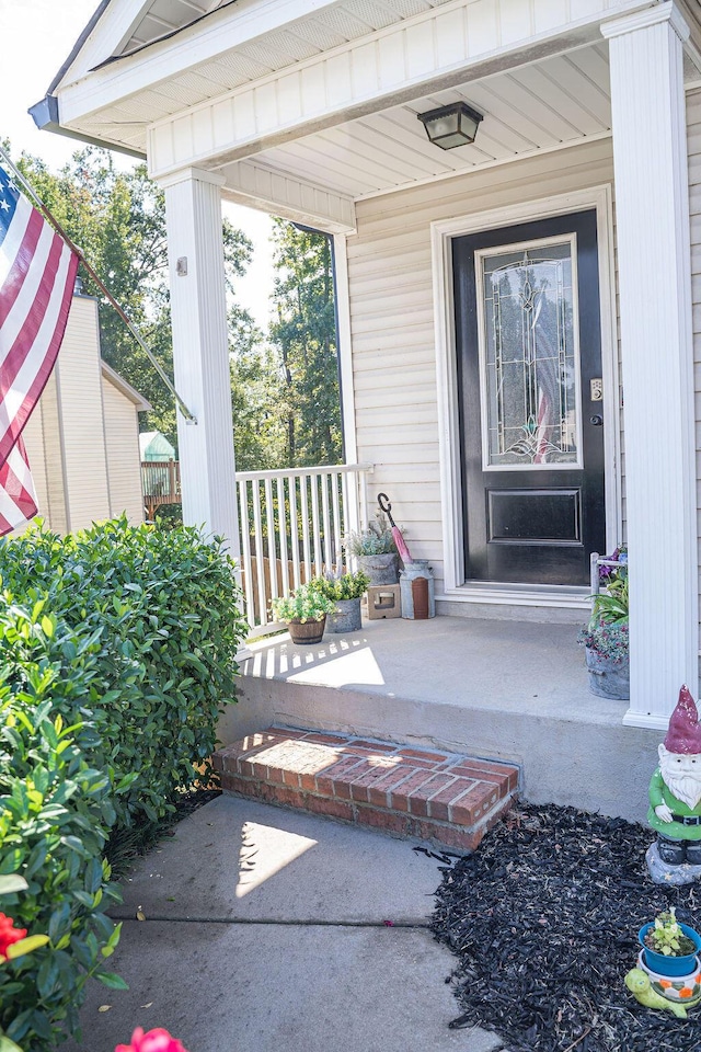 1410 Summit Way, Grovetown, GA 30813 - doorway to property featuring covered porch