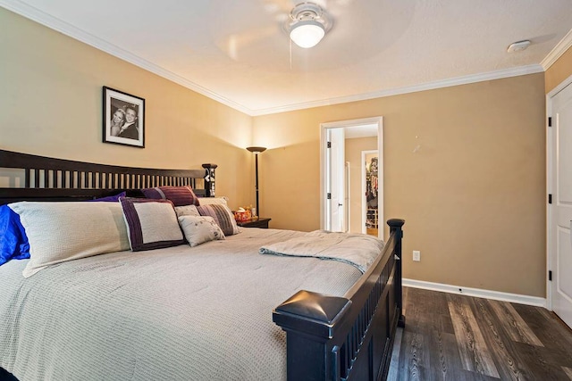2009 Dundee Way, Grovetown, GA 30813 - bedroom featuring dark wood finished floors and ornamental molding