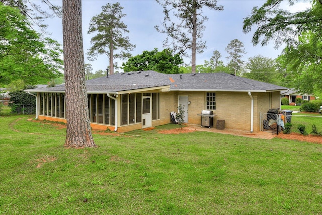3122 Ramsgate Rd, Augusta, GA 30909 - back of house with a sunroom and brick siding
