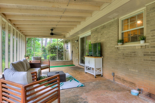 3122 Ramsgate Rd, Augusta, GA 30909 - view of patio featuring outdoor lounge area and ceiling fan