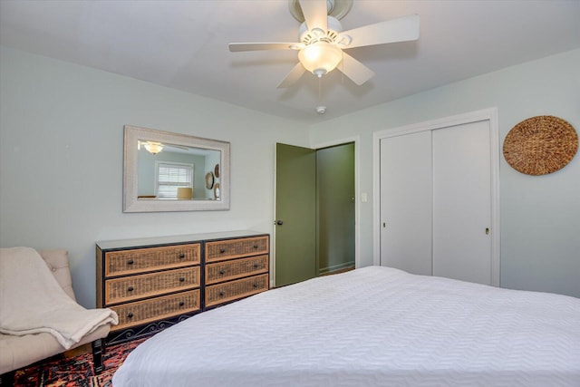 3122 Ramsgate Rd, Augusta, GA 30909 - bedroom with a closet and ceiling fan