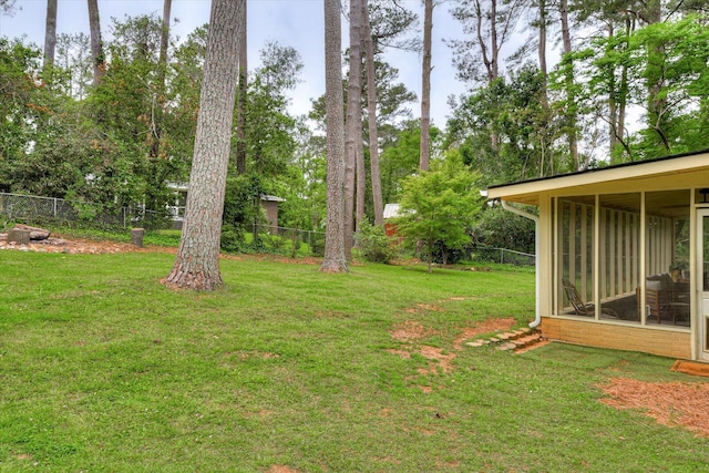 3122 Ramsgate Rd, Augusta, GA 30909 - fenced backyard featuring a sunroom and view of wooded area