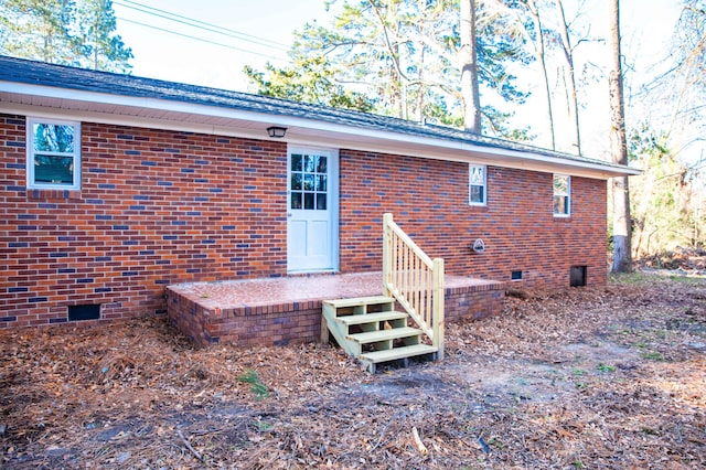 view of rear view of property