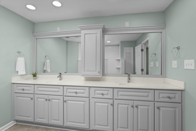 bathroom with vanity