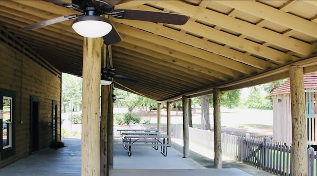 951 Napiers Post Dr, Evans, GA 30809 - view of patio / terrace with a ceiling fan