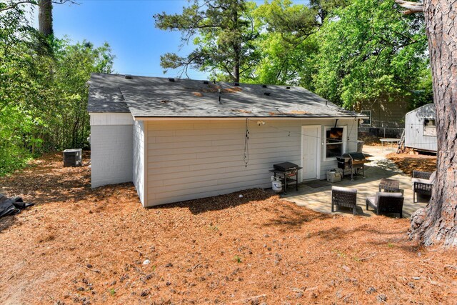 exterior space featuring central AC