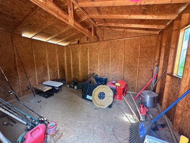 view of storage area