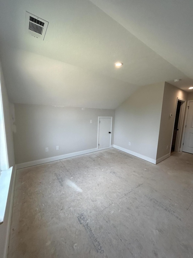410 Williams St, Grovetown, GA 30813 - bonus room featuring vaulted ceiling, baseboards, and recessed lighting