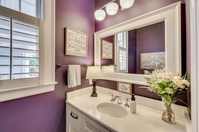 bathroom featuring vanity
