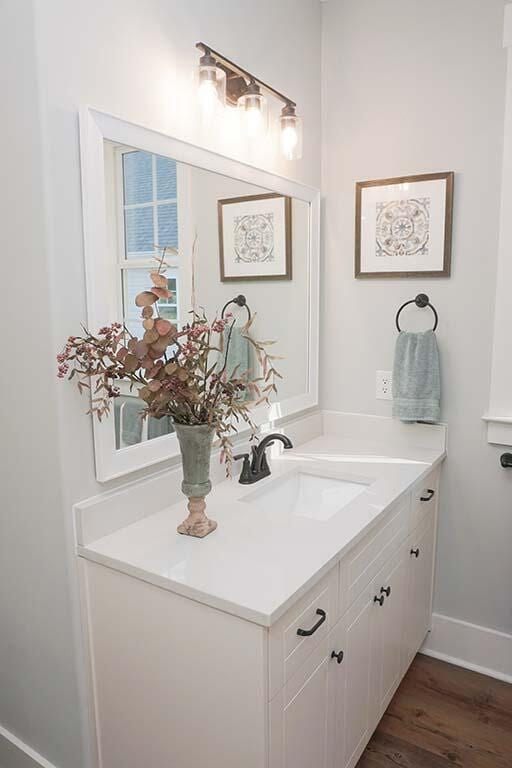 151 Cypress Dr, Mccormick, SC 29835 - bathroom featuring hardwood / wood-style flooring and vanity