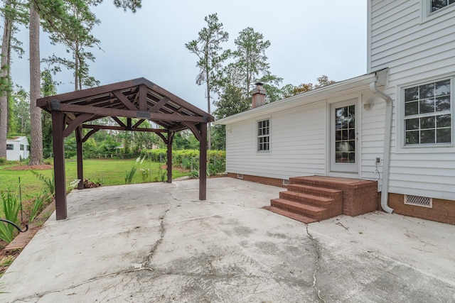 1 Partridge Ct, Aiken, SC 29803 - view of patio / terrace featuring a gazebo
