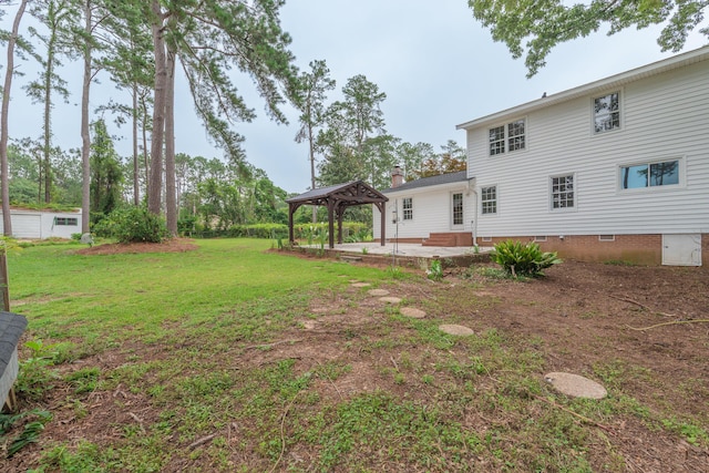 1 Partridge Ct, Aiken, SC 29803 - view of grassy yard with a gazebo and a patio