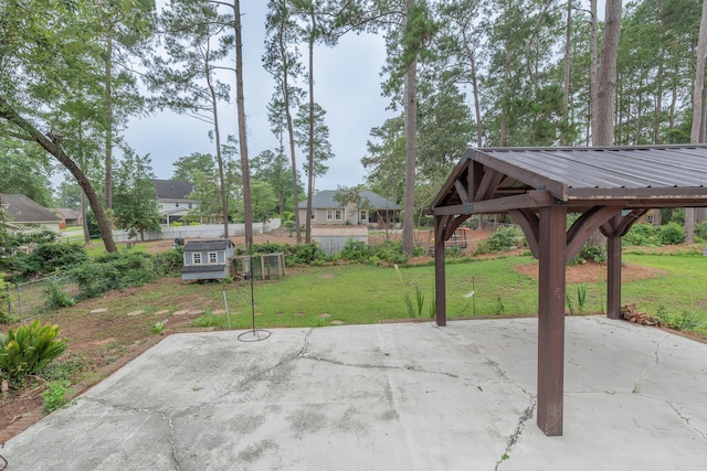 1 Partridge Ct, Aiken, SC 29803 - view of patio featuring a gazebo