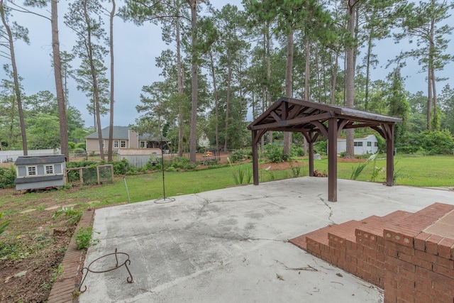 1 Partridge Ct, Aiken, SC 29803 - view of patio featuring a gazebo and a detached carport