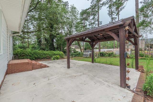 1 Partridge Ct, Aiken, SC 29803 - view of patio with a gazebo