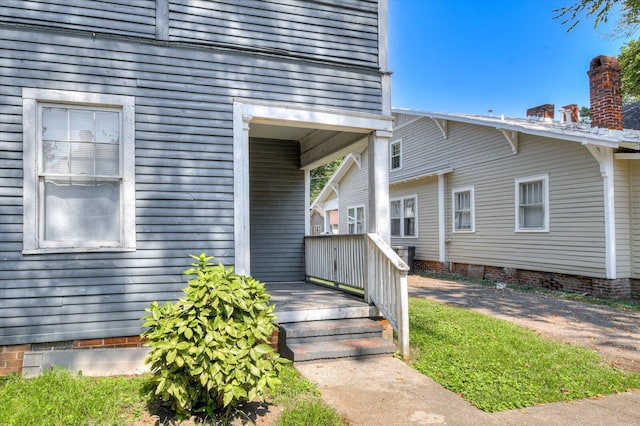 view of exterior entry