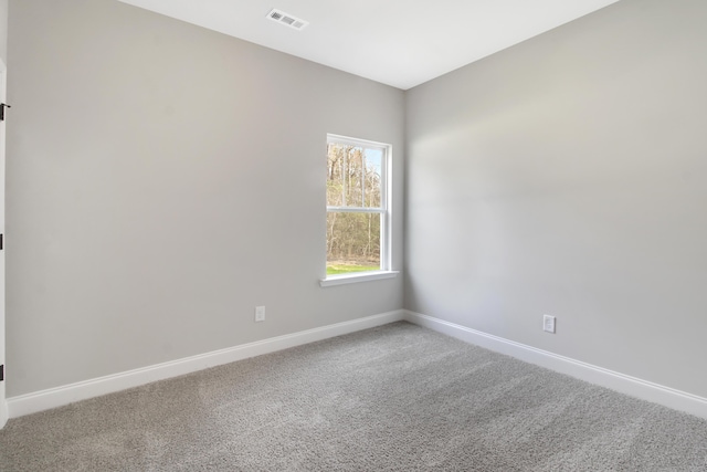 view of carpeted empty room