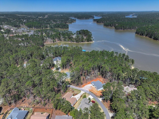 186 Tara Dr, Mccormick, SC 29835 - aerial view with a water view and a view of trees