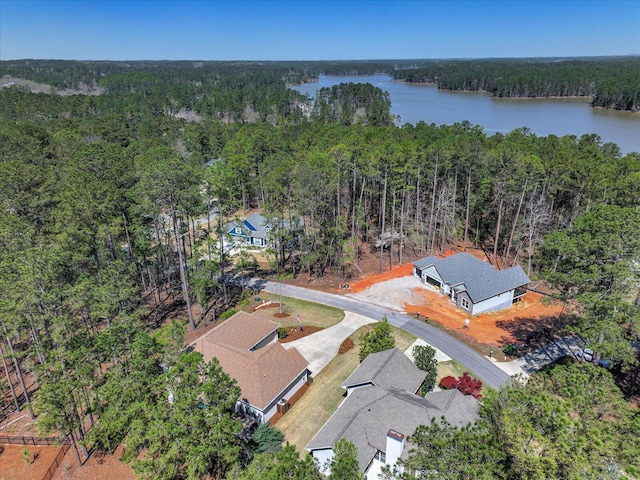 186 Tara Dr, Mccormick, SC 29835 - aerial view with a water view and a view of trees