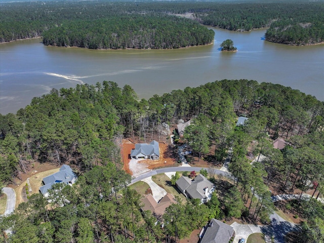 186 Tara Dr, Mccormick, SC 29835 - birds eye view of property with a water view and a view of trees