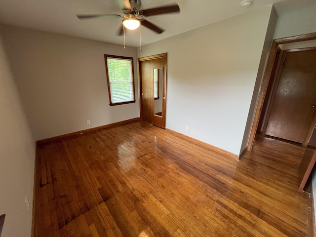 202 Hillview Dr, Graniteville, SC 29829 - empty room featuring light wood finished floors, ceiling fan, and a smoke detector