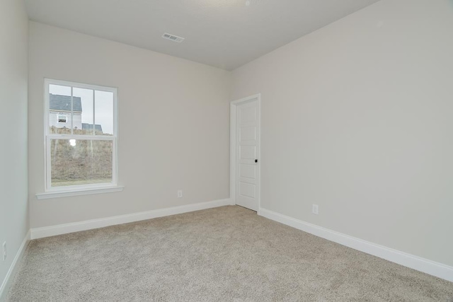 view of carpeted empty room