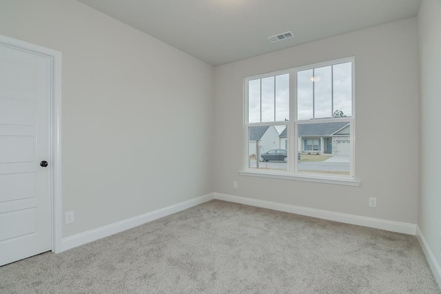 view of carpeted empty room