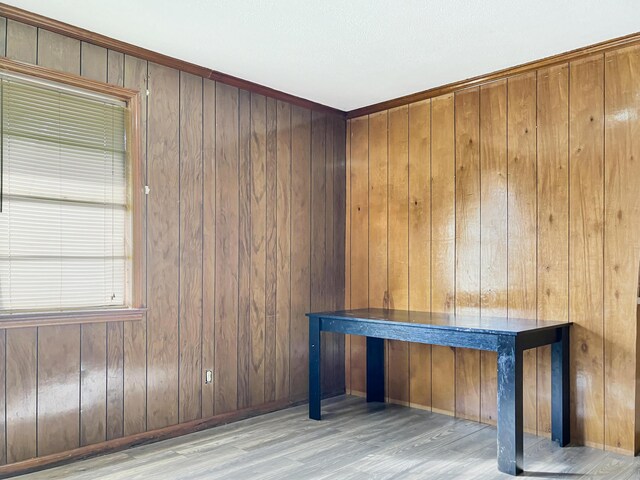 10236 S Ga Highway 23, Girard, GA 30426 - interior space with wooden walls and light hardwood / wood-style flooring