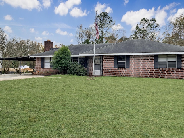 10236 S Ga Highway 23, Girard, GA 30426 - ranch-style home with a carport and a front lawn