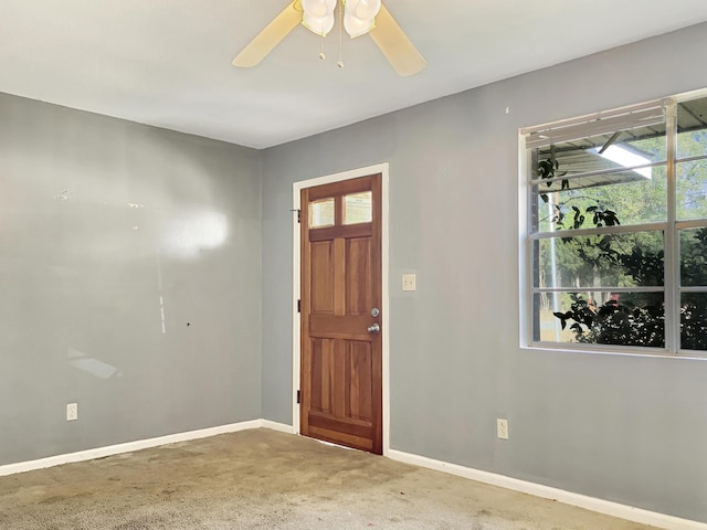 10236 S Ga Highway 23, Girard, GA 30426 - carpeted entryway with ceiling fan