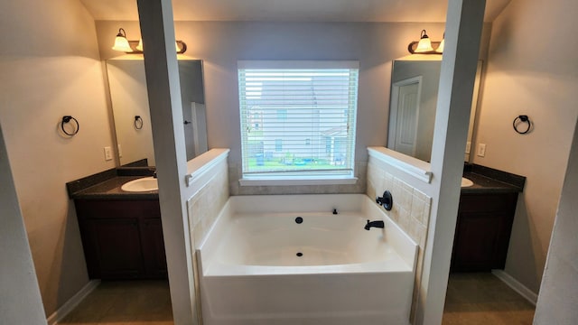 2806 Huntcliffe Dr, Augusta, GA 30909 - full bathroom with plenty of natural light, vanity, and a garden tub