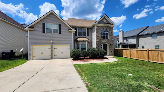 2806 Huntcliffe Dr, Augusta, GA 30909 - traditional-style home with an attached garage and driveway