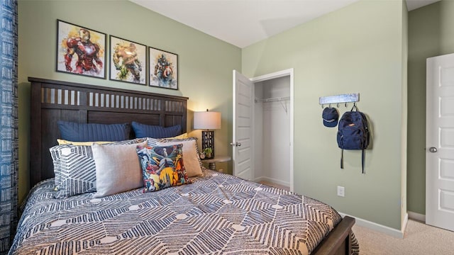 1260 Birch Cir, Grovetown, GA 30813 - carpeted bedroom featuring baseboards and a closet