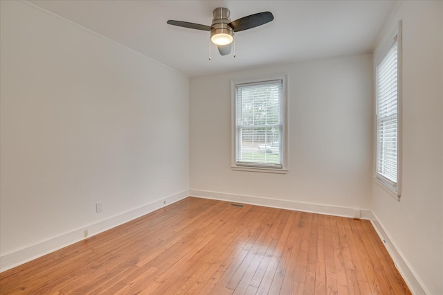 538 Hickman Rd, Augusta, GA 30904 - unfurnished room featuring light wood-type flooring and ceiling fan