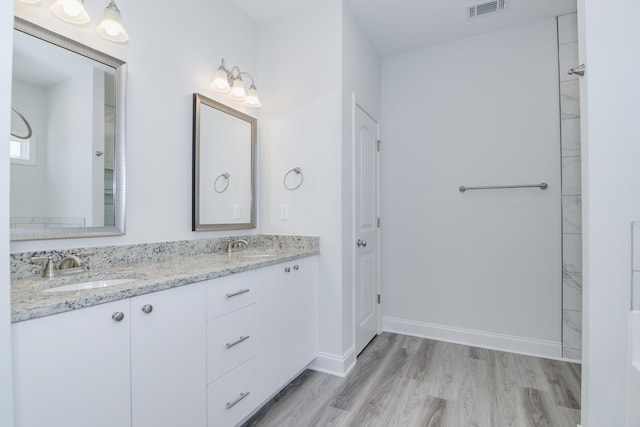 326 Agape Ln, Trenton, SC 29847 - full bath with double vanity and wood finished floors