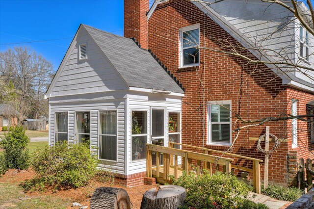 413 Park Dr, Waynesboro, GA 30830 - back of property featuring a chimney