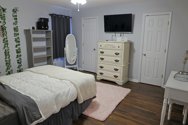 650 Kemper Dr, Evans, GA 30809 - bedroom featuring dark wood-type flooring and baseboards