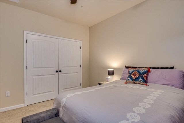 1222 Jessie Way, Augusta, GA 30906 - carpeted bedroom with a ceiling fan, baseboards, and a closet