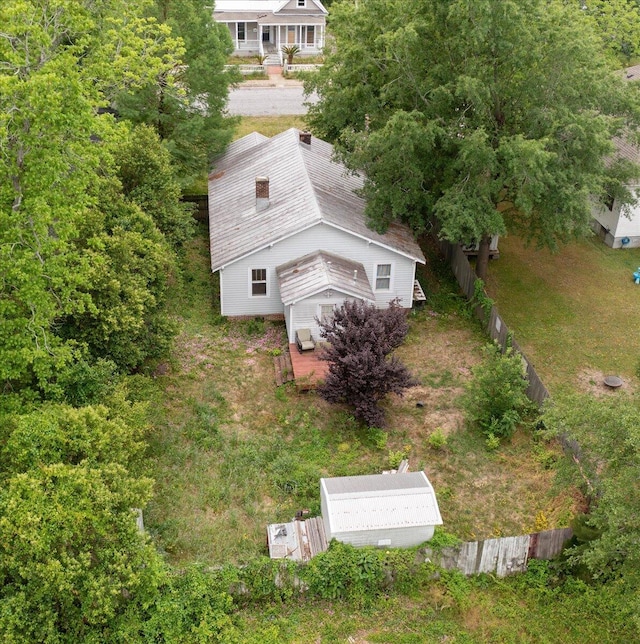 view from above of property